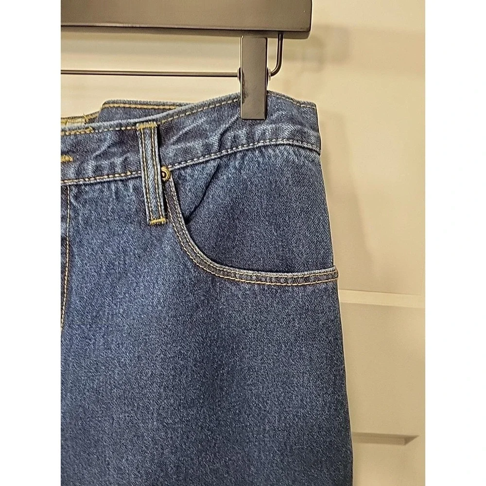 Benzene Sports Jeans Mens 34 Blue Denim Addicted To Speed NWT Vintage Y2K